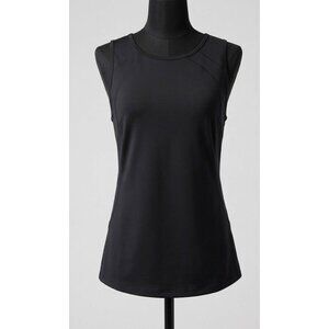 Danskin Now Dri-More Black Mesh Tank Top XXL - Open Back Long Athleisure